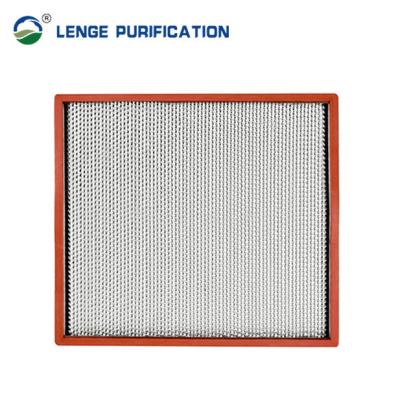 China Over 200 ℃ Cleanroom HEPA Filter H14 Stainless Steel Separator With Silicone Seal for sale