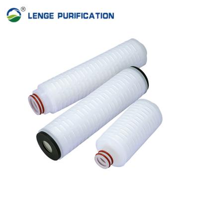China 0.1um PP Core Nylon Pleated Filter Cartridge For Sterilization Filtration for sale