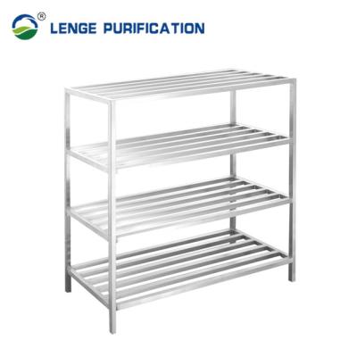 China 1200 × 500 × 1800mm Stainless Steel Shoe Storage Rack Four Layer Storage Rack for sale