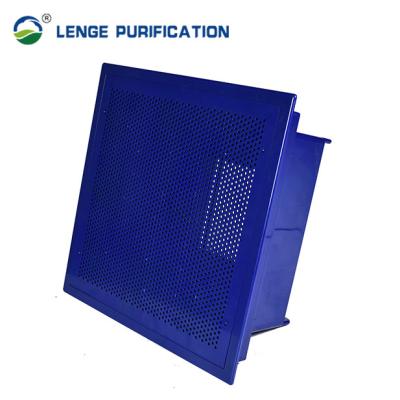China Blue ABS HEPA Box 595×595×380mm In Purified Air Supply System for sale