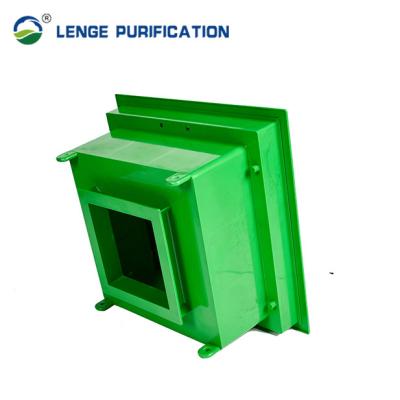 China 695 × 695 × 430 One Time Injection Green ABS HEPA Box With PAO Dusty Entry for sale