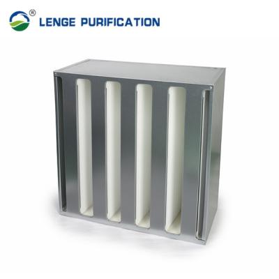 China H13 99.95 % Box Type Cleanroom HEPA Filter With Galvanized Iron Frame for sale