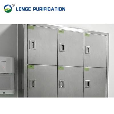 China 1200 × 450 × 1800 Stainless Steel Storage Cabinet Polished SS304 With Twelve Doors Te koop