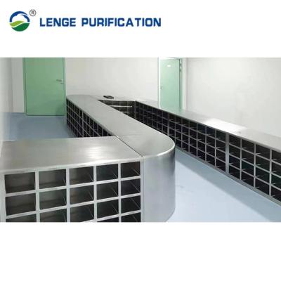 China 1200 x 350 x 600 Fully Welded 304 SUS Shoe Bench For Clean Room en venta