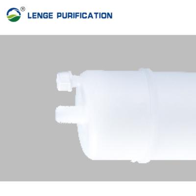 China Nylon Membrane Pleated Filter Capsule 2.5 Inch With 1/4'' NPT Connection for sale