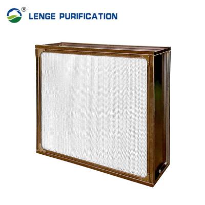China 610 × 610 × 292mm Resistant 350℃/450℃ Separator HEPA Filter With Glass Fiber for sale
