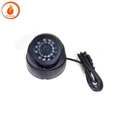 China Black USB Powered Dash Camera Monitoring System Hemispherical 1080P for sale