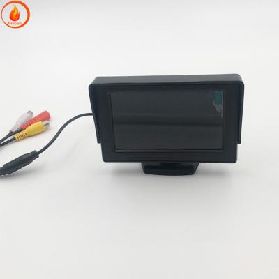China Apoyo para la cabeza cámara de vista trasera monitor de 4,3 pulgadas cámara trasera de automóvil con pantalla de visualización en venta