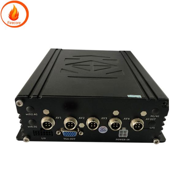 Quality Mounted CAR DVR Recorder Hard Disk Monitoring Four Channel DVR System for sale