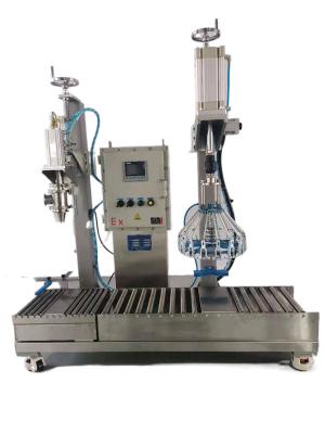 China AAA Barrel Semi Automatic Filling And Capping Machine For Pesticide for sale