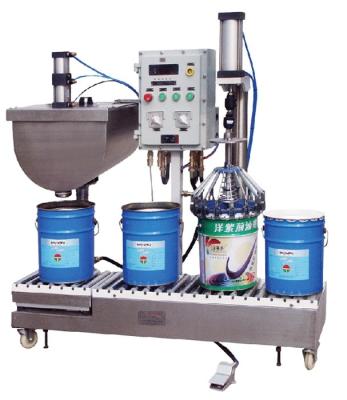 China 5KG Semi Automatic Filling And Capping Machine For Marble Glue for sale