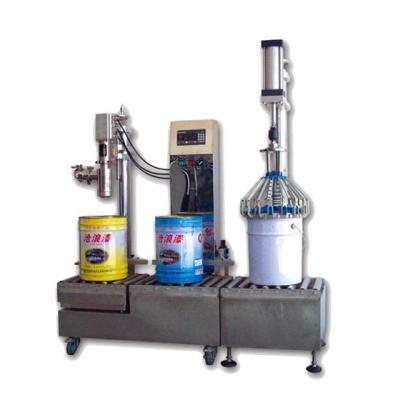 China Adjustable Height Motor Oil Filling Machine , Thinner Filling Machine for sale