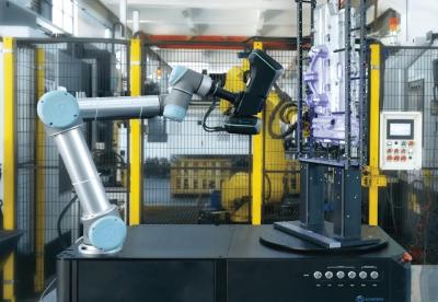 China UR5 robots universales Cobot con el escáner 3D como estación automatizada de la medida 3D en venta