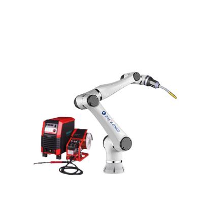 China Hans E5 Cobot Arm 6 Axis With Welding Machine Torch And Robot Linear Rails System For Mig Mag for sale