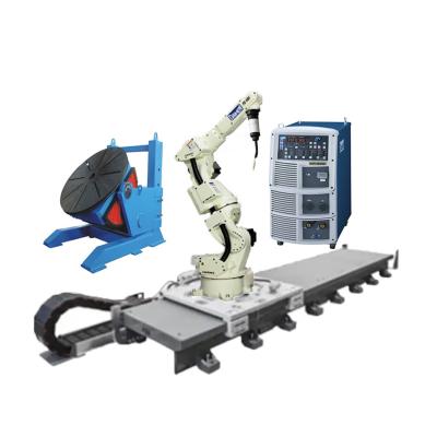 China automatic welding robot OTC FD-V6S 7axis welding robot arm with DM500 robotic welding machine and CNGBS linear tracker for sale