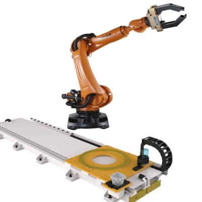 中国 KUKA KR 360 R2830 6 axis with schunk PGN robot gripper and rails system industrial robot arm solution for pick place and 販売のため