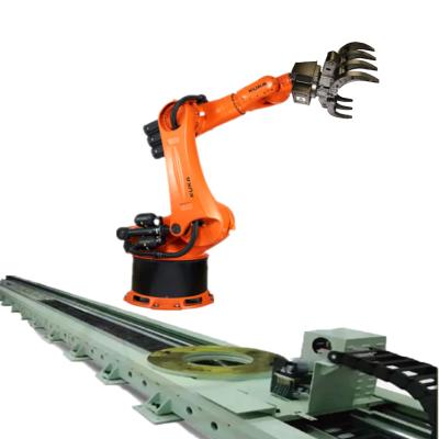 China automatische robot KR 500 R2380 industriële 6-assige robotarm met greep en lineaire tracker voor het verpakken Te koop