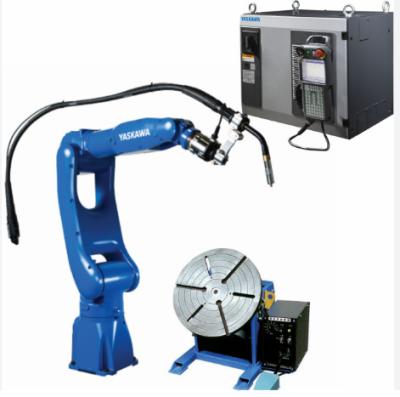 China New Welding Robot Arm with robot positioner and welding torch and YRC1000 Controller ±0.03mm Repeatability for sale