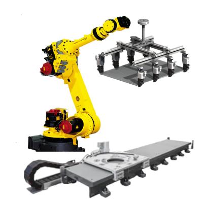 China 6 Axis Industrial Robot Arm R-1000iA With CNGBS Linear Tracker And Robot Gripper For Pick And Place for sale
