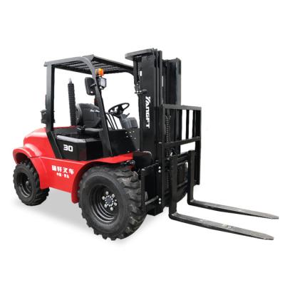China Rough Terrain 2 Wheel Drive Forklift 2.5-4 Tonne for sale