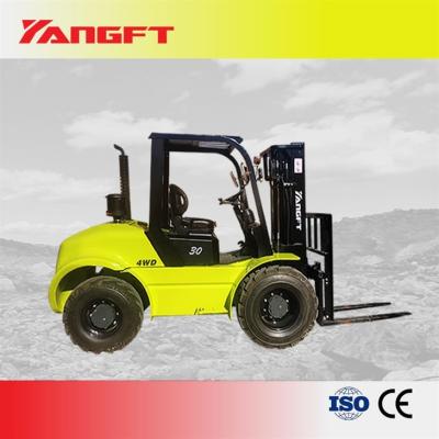 China 3 Tons 4WD Rough Terrain Forklift FD30-F Rough Terrain Equipment for sale