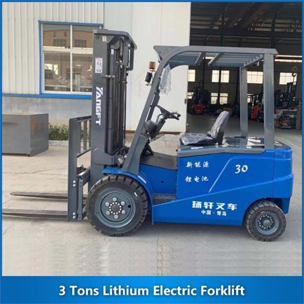 Quality 3 Tons Lithium Electric Powered Forklift CPD30 3000KG for sale