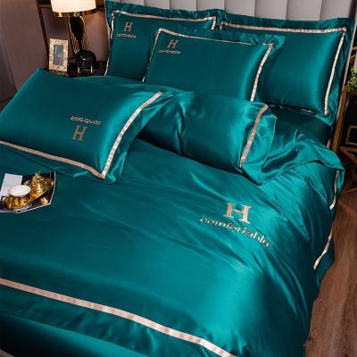 Chine Couvertures de lit de luxe non jetables de la soie glacée pour un sommeil confortable à vendre