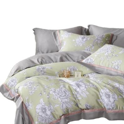 China Printed 100% Cotton Sheet Set Solid Comforter Bedding Set Bedspread for Home Comfort for sale