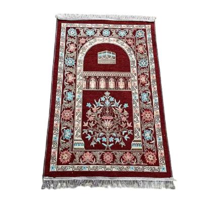China Feriados de Eid Islamic Rezar alfombra para la adoración Abstract Patrón musulmán Rezar alfombra en venta