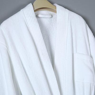 China Roupa de banho de algodão de hotel hipoalergênica e macia Camisa de noite de comprimento médio para adultos à venda