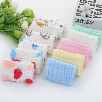Chine Tissu sur mesure en coton biologique et en mousseline pour bébés 30x30cm 25x50cm en blanc à vendre