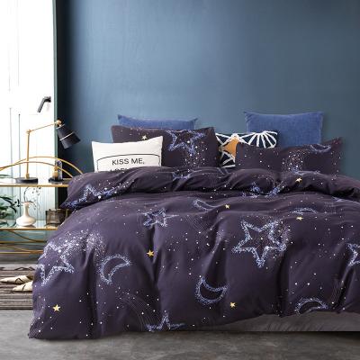 China Constellation Printed Duvet Cover Set de roupas de cama de almofada com tintura impressa reativa à venda