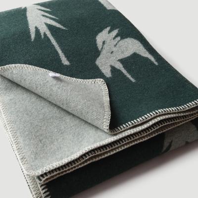 China Printed Cashmere Wool Knitted Jacquard Throw Blanket for Home Travel Sofa and Picnic for sale