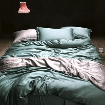 China Home Bedding Set Oeko-tex Certified Lenzing Tencel Duvet Cover and Soft Silk Bedsheet for sale
