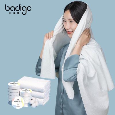 China Non-Woven Fabric Disposable Compressed Towel for Travel Large Size Bath Cotton Tablet for sale