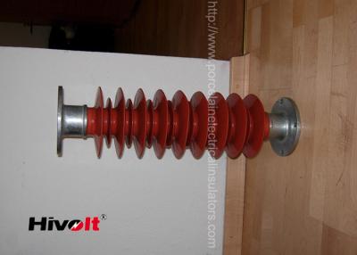 China Red Color Polymer Post Insulator , 46kv Post Insulator For Switch Gear Parts for sale