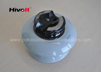 China ANSI Standard 56-2 Porcelain Pin Insulator 33kv With Semi Conductive Glaze for sale