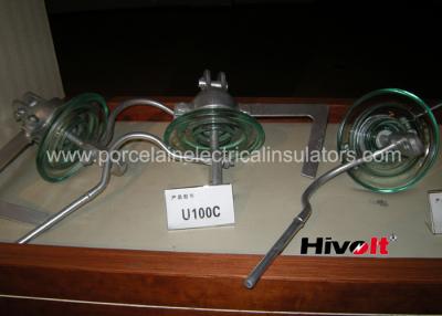 China isolador do vidro temperado 100KN para o padrão do IEC 60383 da conexão de terra de U100C à venda