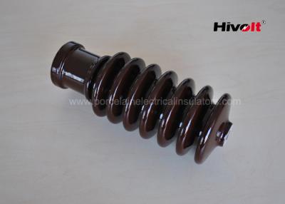 China IEC standard HV bushing insulator for surge arresters 20KV color brown without flange for sale