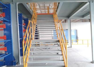 China Customized Storage Mezzanine Platforms Pallet Rack Yellow And Blue for sale