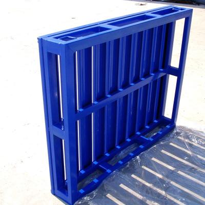 China Powder Coating Industrial Stackable Steel Pallets Heavy Duty Metal for sale