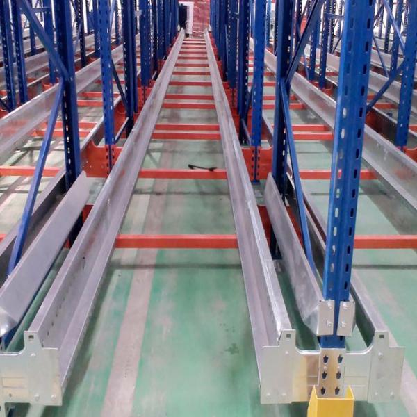 Quality Warehouse Storage Radio Shuttle Pallet Racking Metal Semi Automated for sale