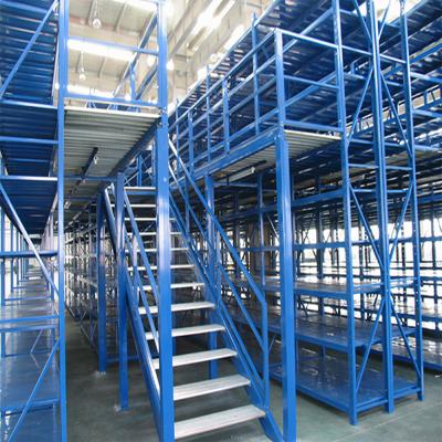 China Sistema de estantes de piso de mezzanine suportado por estantes de trabalho médio para armazém à venda