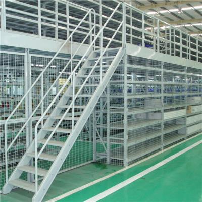 China Multi Level Steel Cantilever Mezzanine Platform Floor Rack For Storage 500KG for sale