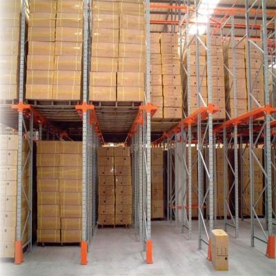 China Galvanized Warehouse Drive In Pallet Racking Storage System 2T for sale