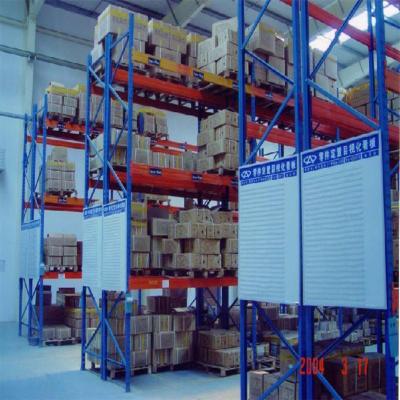 China 1.8mm-3mm Push Back Pallet Racking Pallet Warehouse Storage for sale