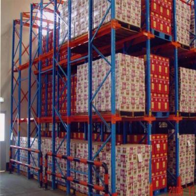 China High Density Pallet Racking Shelving Double Deep Rack Storage Warehouse Ral Color for sale