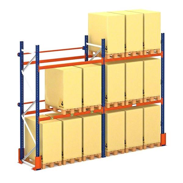 Quality FEM Standard Pallet Racking Industrial For Warehouse Storage Q355 Steel for sale