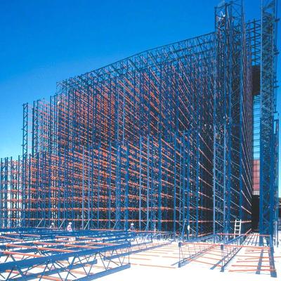 China 20m Steel Pallet Rack Supported Building Clad High Bay Warehouse for sale