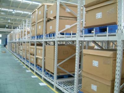 China Customized Gravity Racking System Feed Shelving SGS Certificated for sale